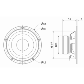 Zvučnik W 130S 8R 50W/80W; 12000Hz Visaton
