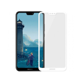 Kaljeno staklo Huawei P20 Lite; Full; bijeli rub