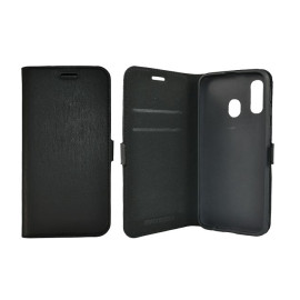 Torbica preklopna Huawei P30 Lite magnet; crna
