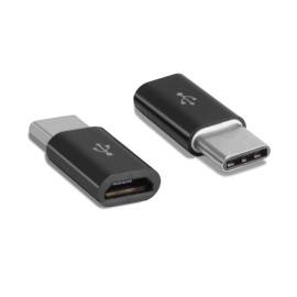 Adapter USB-C muški na USB micro-B ženski; crni