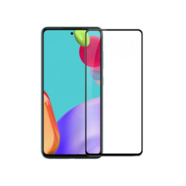 Kaljeno staklo Samsung Galaxy A52; 5G/4G; crni rub