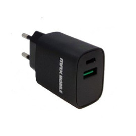 Pretvarač 230VAC / 1xUSB i 1xUSB-C 3A 20W PDQC 3.0