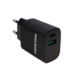 Pretvarač 230VAC / 1xUSB i 1xUSB-C 3A 20W PDQC 3.0