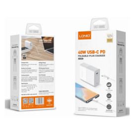 Pretvarač 230VAC / 1xUSB-C 3A 40W PDQC4+ Iphone 