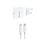 Pretvarač 230VAC / 1xUSB-C 3A 20W PDQC MFI Apple 