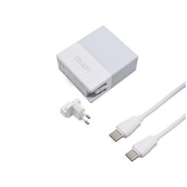 Pretvarač 230VAC / 1xUSB+USB-C 65W PD + USB-C 1m