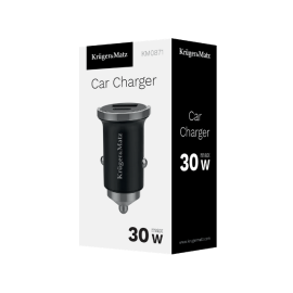 Pretvarač 12-24VDC / 1xUSB, USB-C PD QC3.0 30W K&M