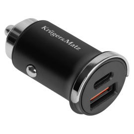 Pretvarač 12-24VDC / 1xUSB, USB-C PD QC3.0 30W K&M