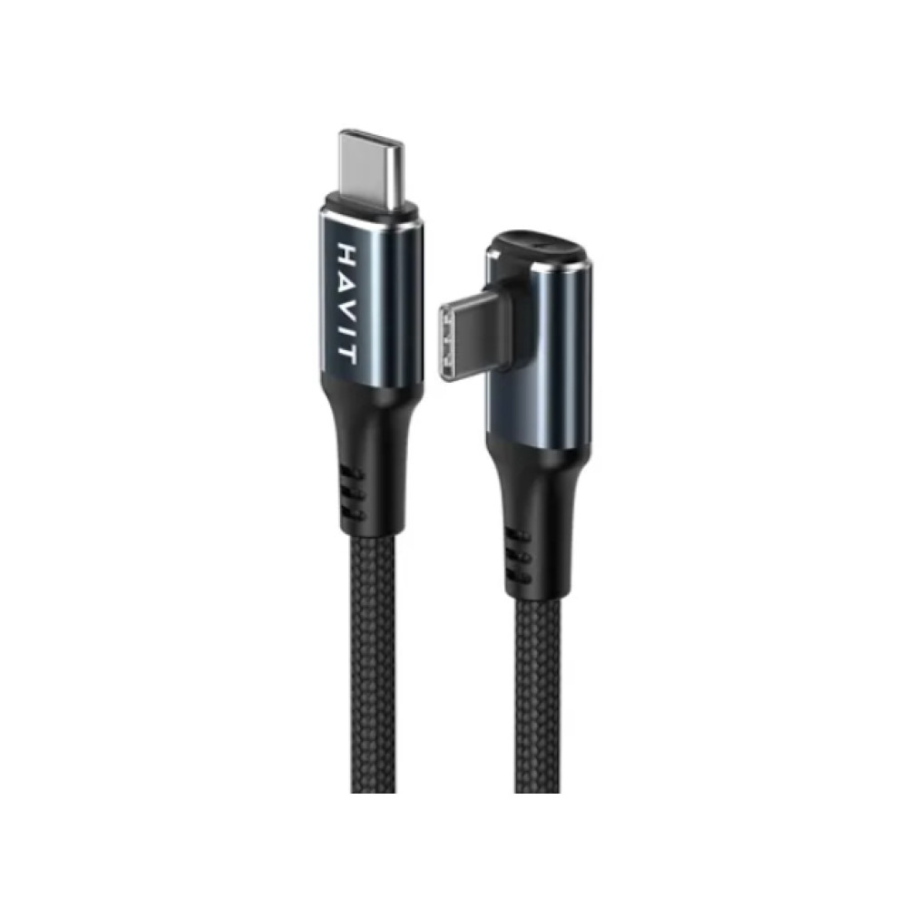 Kabel kutni USB-C na USB-C muški CB6314 kutni 3 m 