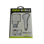 Punjač kućni / auto set za Iphone 3/4 3u1