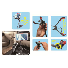 Držač za mobitel auto + punjač 1,5A SA 038