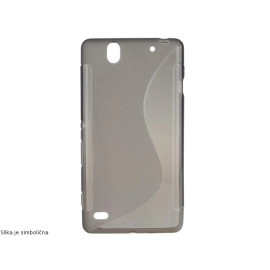 Navlaka TPU Samsung Galaxy S6 EDGE; S-dizajn; crno