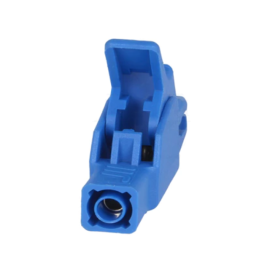 Krokodilka izolirana plava 34A 300V 4mm Hirschmann