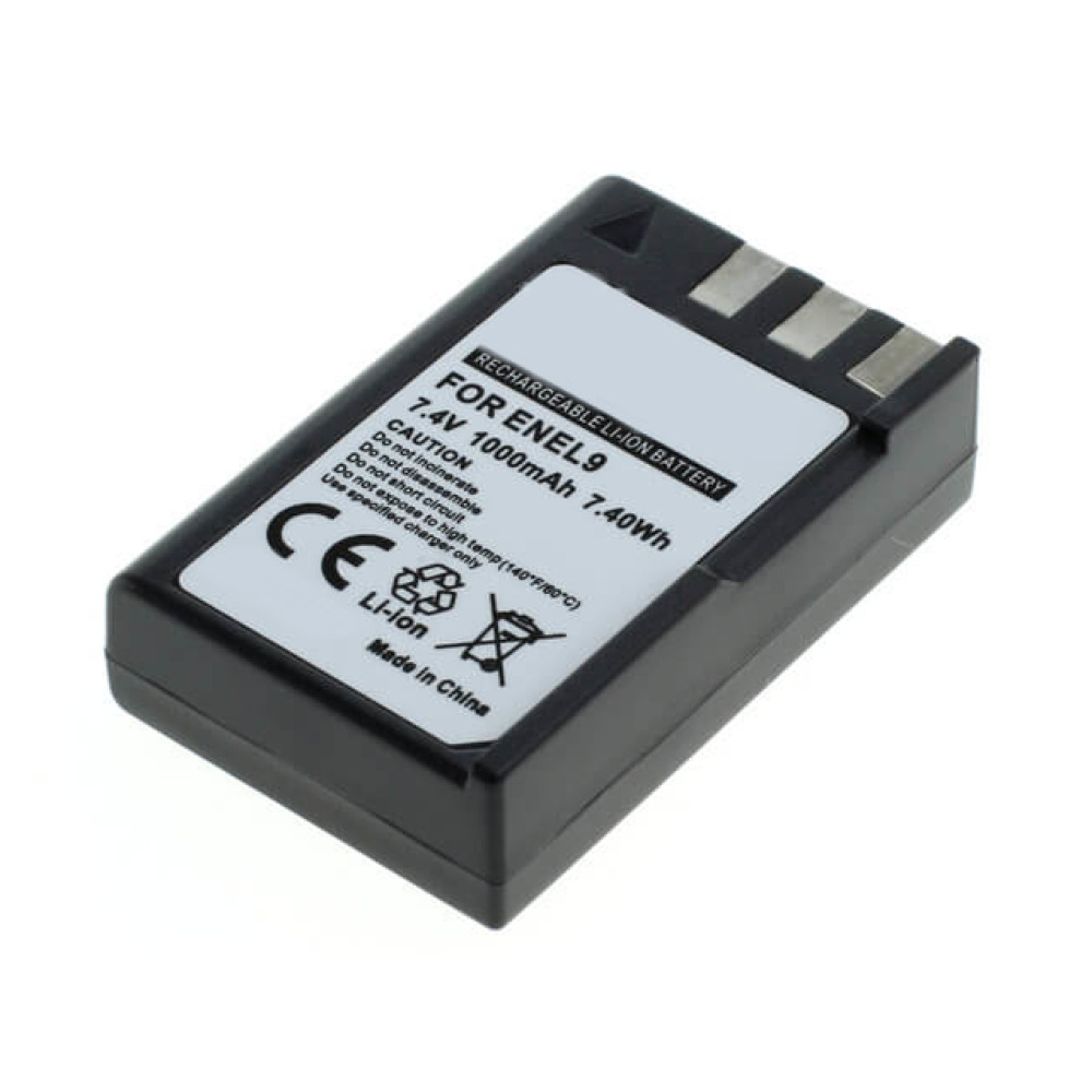 Baterija Nikon EN-EL9 7,4V 1000mAh 7,4Wh zamjenska