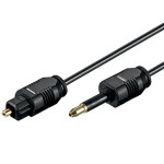 Kabel optički TOSLINK / 3,5mm 2,2mm 1m BL