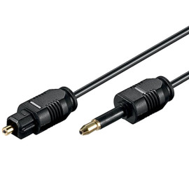 Kabel optički TOSLINK / 3,5mm 2,2mm 1m BL