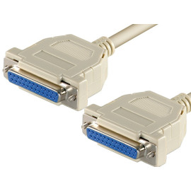 Kabel RS232 DB25 ženski / DB25 ženski; 1,8m - - - 