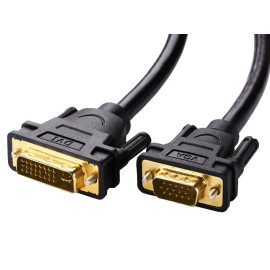 Kabel VGA DB15-M / DVI-I muški; za monitor; 10m