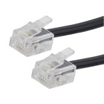 Kabel telefonski priključni 4-žilni 20m crni