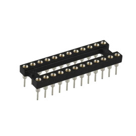 Podnožje DIL24; 7,62mm / 2,54mm; 1A; pozlaćeno;