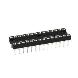 Podnožje DIL 28; 7,62mm; 1A; pozlaćeno;