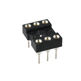 Podnožje DIL6; 7,62mm / 2,54mm; 1A; pozlaćeno