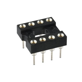Podnožje DIL8; 7,62mm; 3A; pozlaćeno; MPE Garry