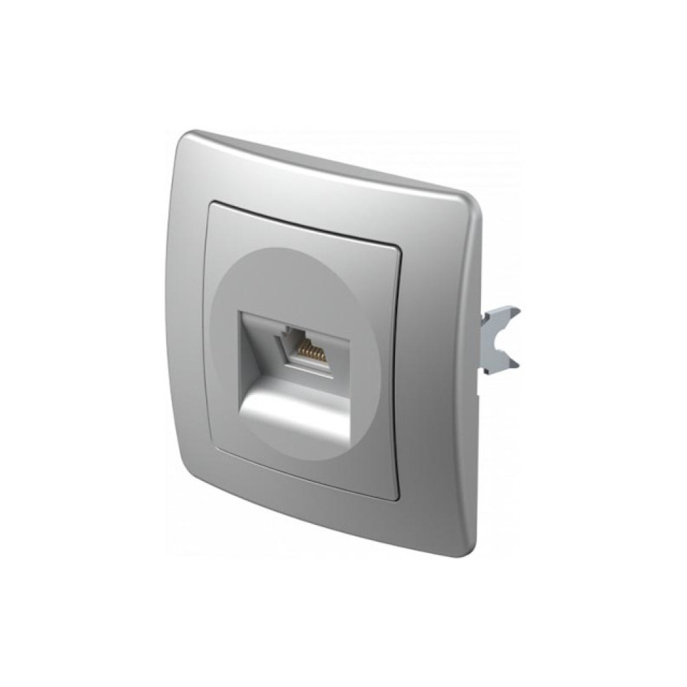Utičnica podžbukna CAT6 8/8 (RJ45) siva TEM