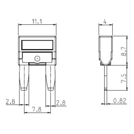Osigurač auto mini, 15A 11,9mm