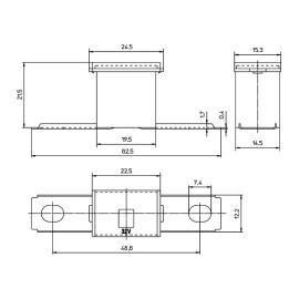 Osigurač auto-M62, 40A 32VDC zeleni