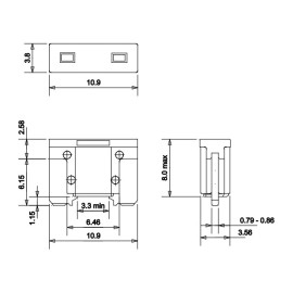 Osigurač auto - LP mini 10A 32VDC crveni