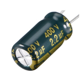 Elektrolit ESR 2,2uF 400V 105°C 8x12,5mm Pitch2,5