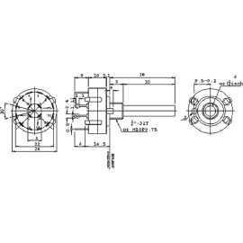 Preklopnik 3x4 125VAC 0,3A
